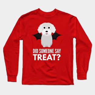 Bichon Frise Halloween Trick or Treat Long Sleeve T-Shirt